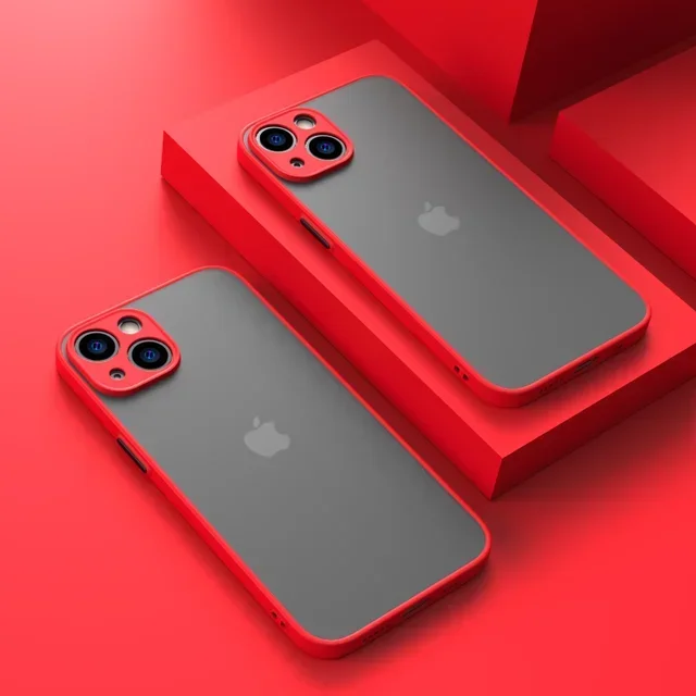 Matte Phone Case For iPhone 14 13 12 15 Pro Max Mini Luxury Soft Silicone Shockproof Case For iPhone 11 XS MAX X XR 7 8 Plus SE