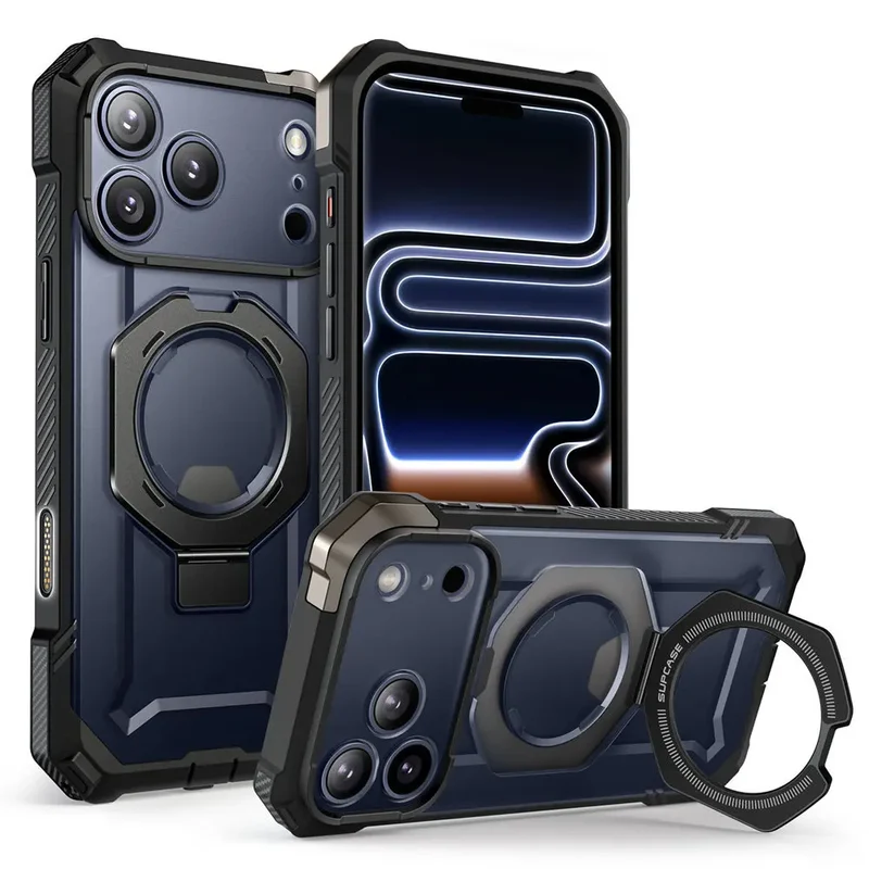 SUPCASE For iPhone 17 Pro Max Case with Camera Control Capture Button UB Grip Heavy Duty Rugged Magnetic Phone Case with Stand