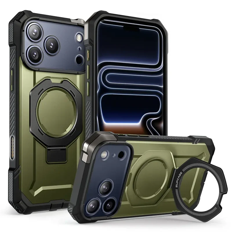 SUPCASE For iPhone 17 Pro Max Case with Camera Control Capture Button UB Grip Heavy Duty Rugged Magnetic Phone Case with Stand