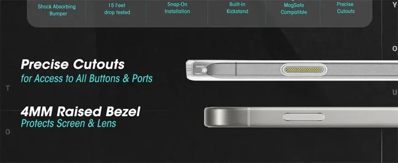 SUPCASE For iPhone 16 Pro Max Case with Camera Control Capture Button UB Mag Stand Series Slim Clear Magnetic Phone Case