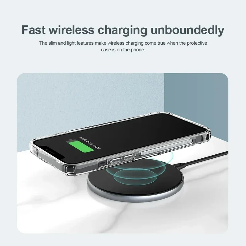 Nillkin for iPhone 17 Pro Max 16 Pro Max 15 Pro 14 13 iPhone series TPU+PC Silicone Soft Transparent Phone Back Cover