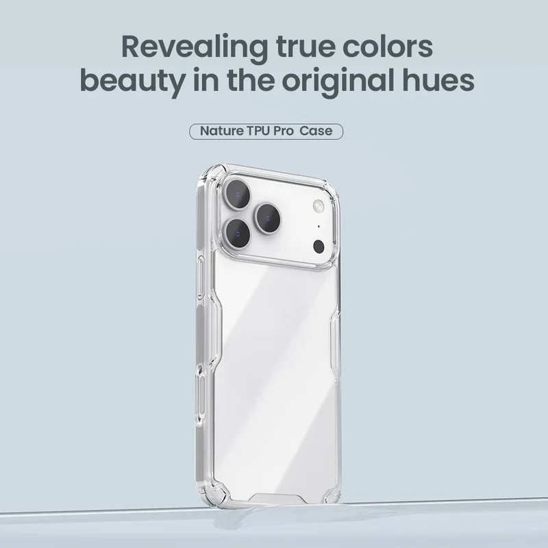 Nillkin for iPhone 17 Pro Max 16 Pro Max 15 Pro 14 13 iPhone series TPU+PC Silicone Soft Transparent Phone Back Cover