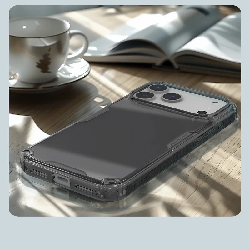 Nillkin for iPhone 17 Pro Max 16 Pro Max 15 Pro 14 13 iPhone series TPU+PC Silicone Soft Transparent Phone Back Cover