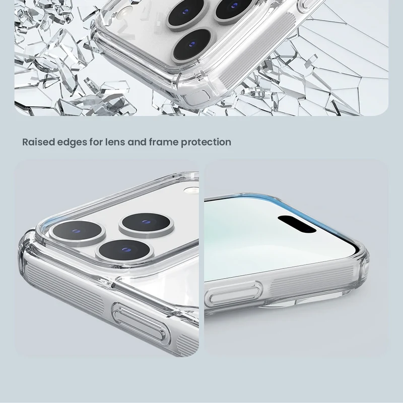 Nillkin for iPhone 17 Pro Max 16 Pro Max 15 Pro 14 13 iPhone series TPU+PC Silicone Soft Transparent Phone Back Cover
