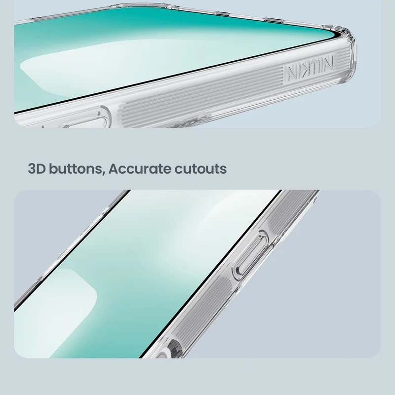 Nillkin for iPhone 17 Pro Max 16 Pro Max 15 Pro 14 13 iPhone series TPU+PC Silicone Soft Transparent Phone Back Cover