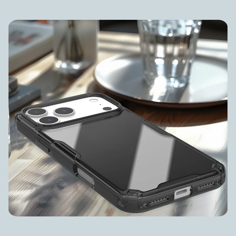 Nillkin for iPhone 17 Pro Max 16 Pro Max 15 Pro 14 13 iPhone series TPU+PC Silicone Soft Transparent Phone Back Cover