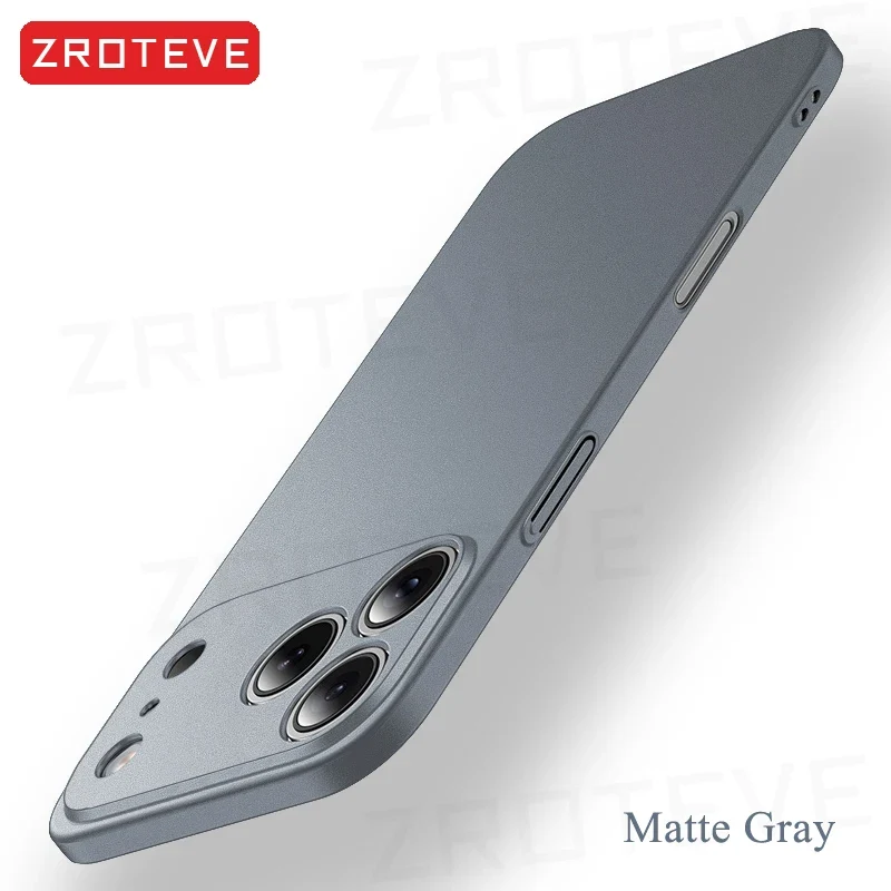 For iPhone 17 Air 17e 16 16e 15 14 13 12 Pro Max ZROTEVE Slim Matte Hard PC Cover For iPhone17 iPhone16 Plus Phone Case