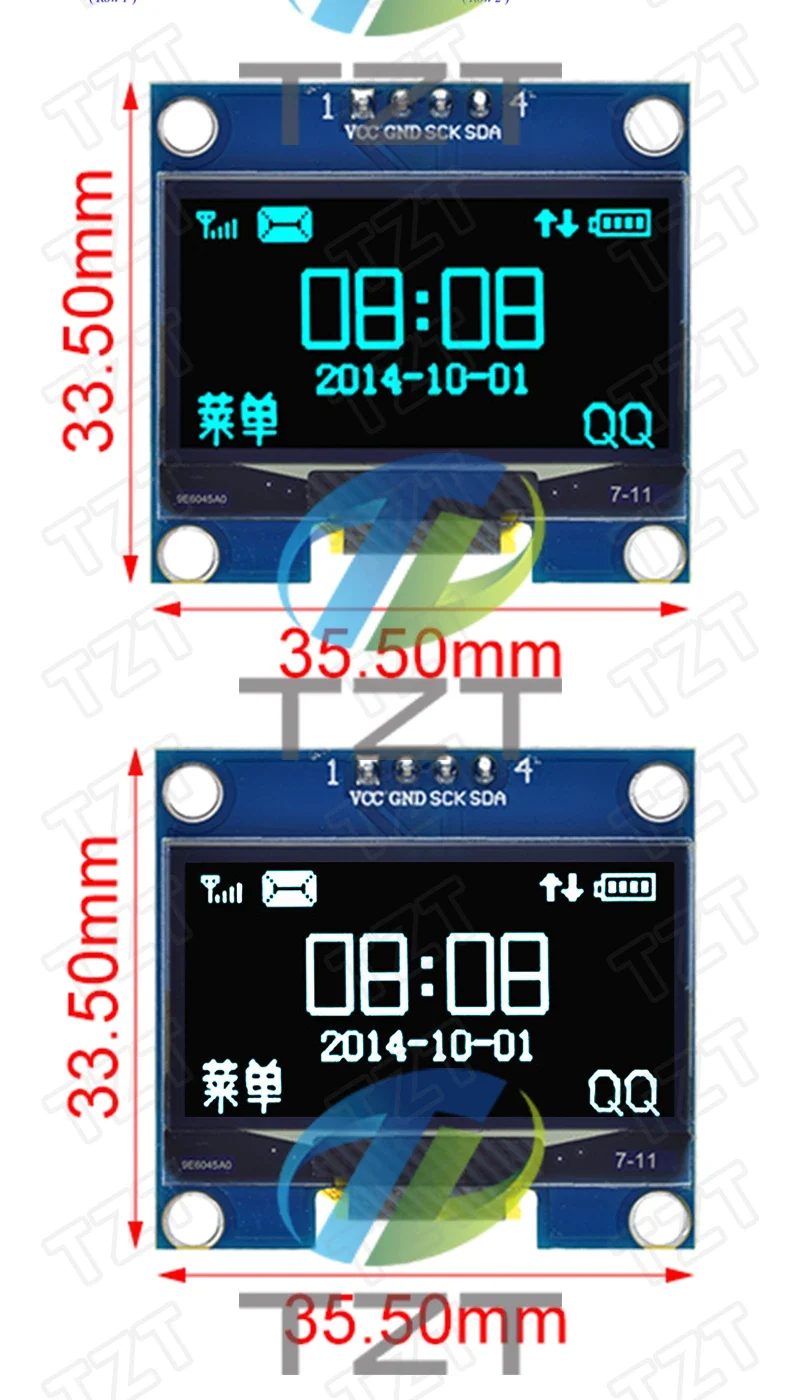 1.3 inch OLED module SPI/IIC I2C Communicate white/blue color 128X64 1.3 inch OLED LCD LED Display Module 1.3" OLED Module