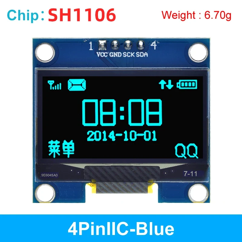 1.3 inch OLED module SPI/IIC I2C Communicate white/blue color 128X64 1.3 inch OLED LCD LED Display Module 1.3" OLED Module