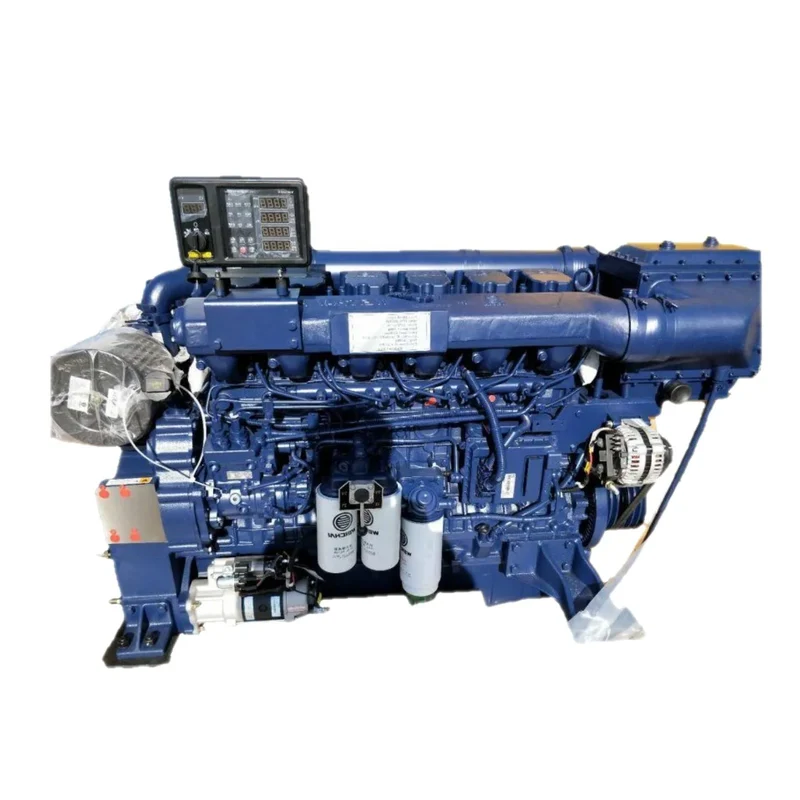 Weichai WP12C450-21(E) Marine Engine for Fishing Hot Product 450hp Diesel 4 Stroke Electric Start Inboard 0.5g/kw.h 192g/kw.h