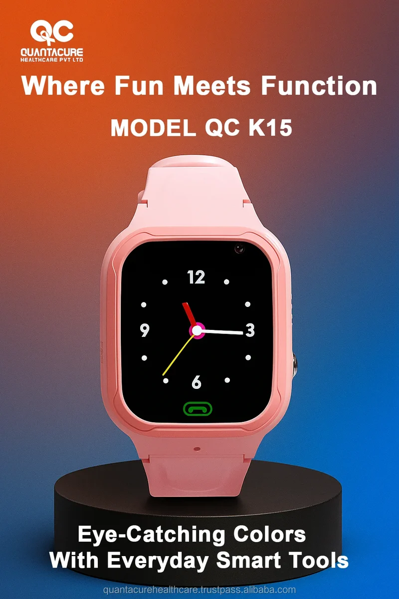 2025 QC K15 LT36 Kids 4G Smartwatch SOS Call Video Chat IP67 Waterproof LBS WiFi Tracker Remote Monitor RTOS 400mAh Smart Watch