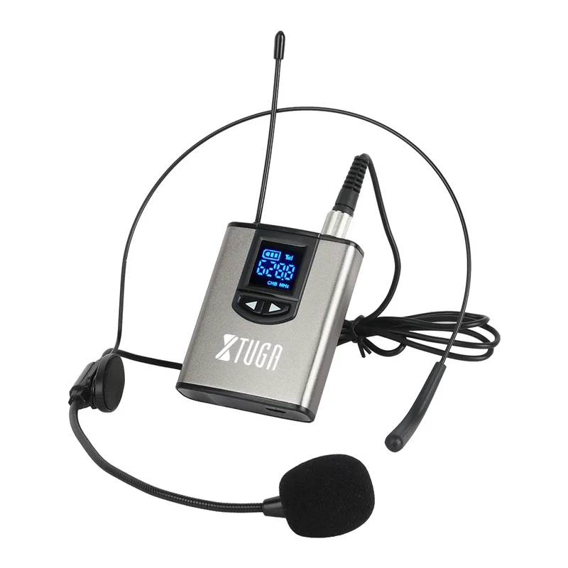 High Quality Portable Mini Wireless UHF Microphone Hidden Lavalier Mic 6.35mm Interface Metal Interview Mike System for Live