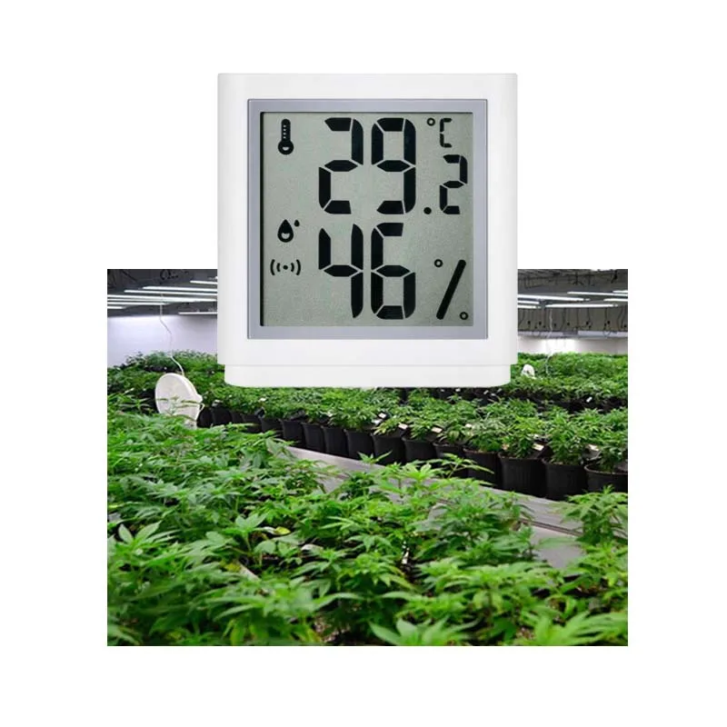 White Fridge Thermometer Sensor Blue Tooth 5.0 Digital Temperature Humidity Sensor Hydrometer
