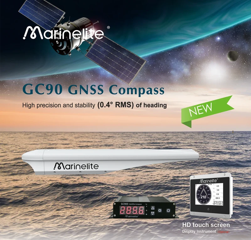 Boat Accessories Marine Satellite Compass Vessel Compass with Gyro Precision 0.4RMS GPS+BDS