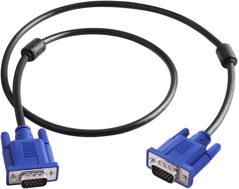 HD15 Male Male VGA Monitor Cable TV Computer Projector PVC Jacket Braid 5mm Stock Availability Home Theater DVD Player Audio
