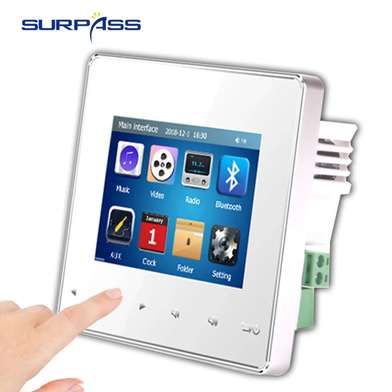 SP-PW225A SURPASS Audio Hotel HiFi Music Mini on Wall Installation Class D Amplifier Smart Home Pro Audio