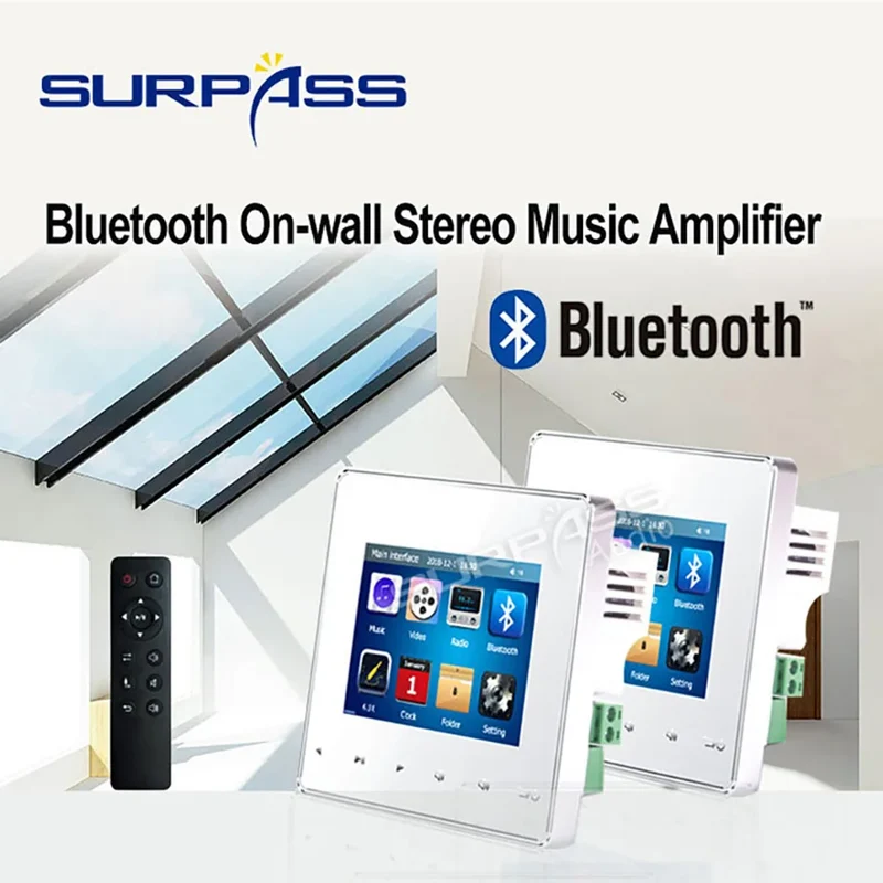 SP-PW225A SURPASS Audio Hotel HiFi Music Mini on Wall Installation Class D Amplifier Smart Home Pro Audio