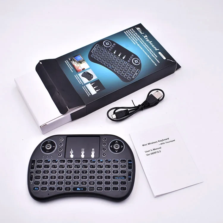 2021 Best Selling Smart Keyboard Touchpad I8 Airmouse Wireless Remote for Android Smart Box