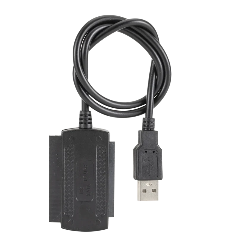 USB 2.0 IDE/SATA 3-in-1 Cable Power Supply ROHS Certified Tinned Copper Conductor Braid Shielding PVC Jacket in Stock