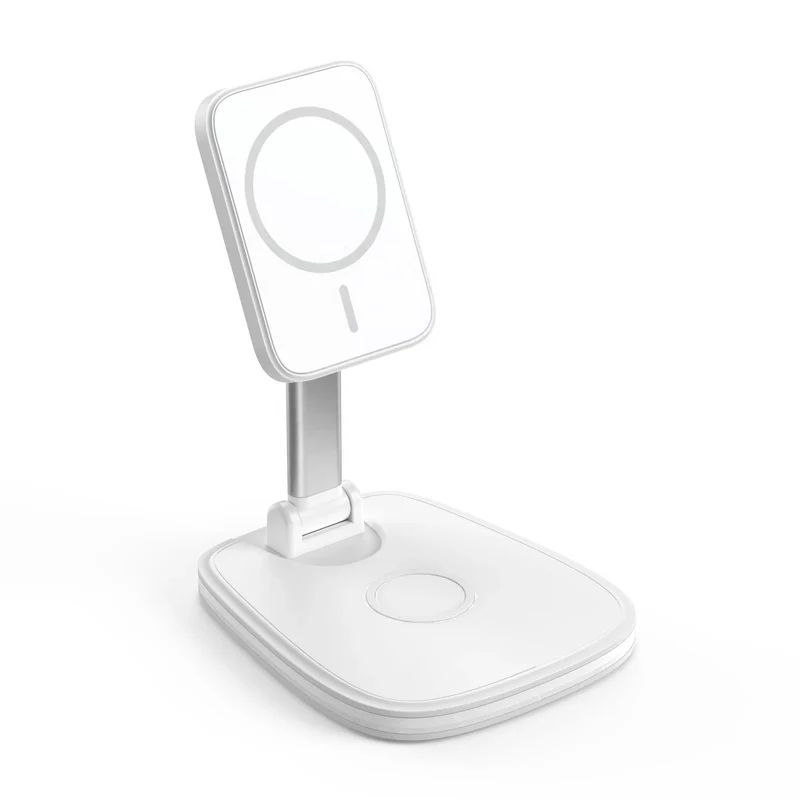 Portable Charger Magnetic Wireless 3 in 1 Charger Stand Fast Charging Cell Phone Holder Multi-function Wireless Charger
