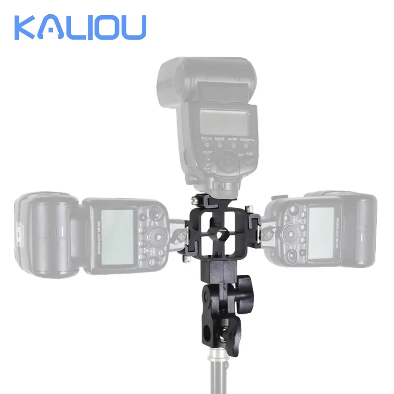 Kaliou Factory Black Photography Accessories Lamp Holder for Digital/DSLR Cameras Aluminum Alloy & Plastic Lightweight