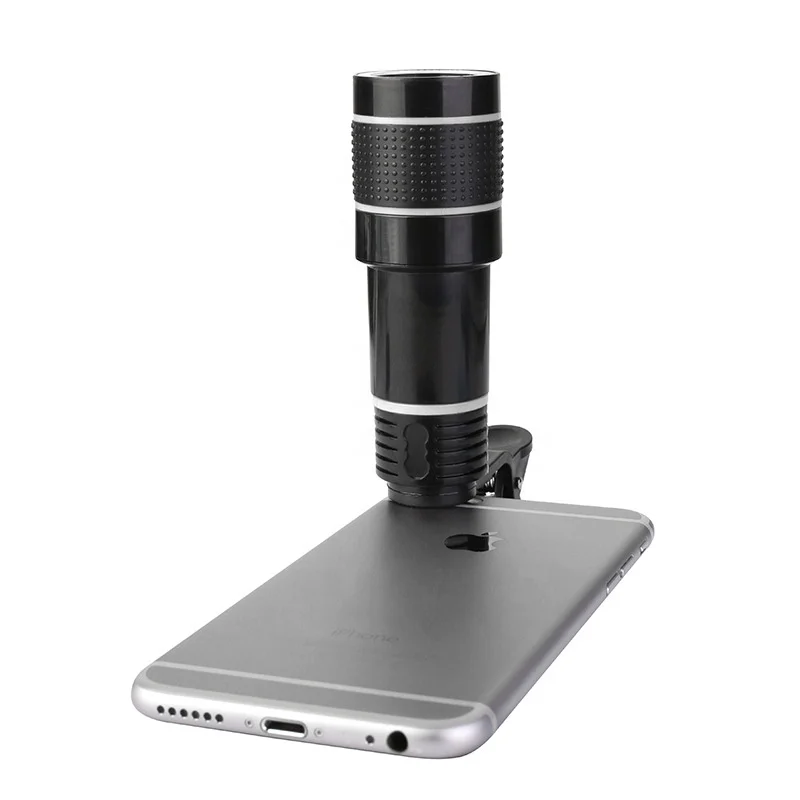 HD 20X Optical Zoom Lens Kit for Smartphones Universal Clip with Hood and Aluminum Tripod Mobile Phone Lenses