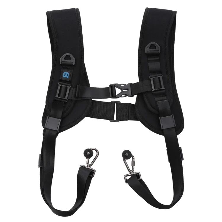 Factory Sell PULUZ Quick Release Double Shoulder Harness Soft Pad Decompression Foam Strap Belt for DSLR Digital Cameras