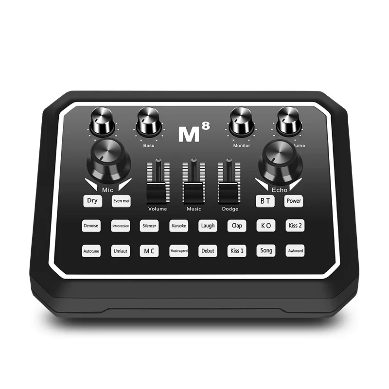 2025 New Product M8 Sound Card BM800 Usb Studio Condenser Microphone Cantilever Bracket Set