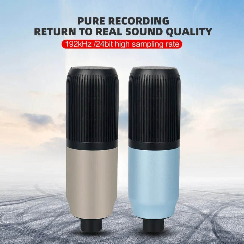 2021 Popular Production USB Microphone Blue Gold NC 80 Studio Condenser Microphone