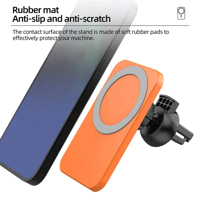 2025 New Arrivals Magnetic Car Charger Wireless Phone Holder Magnet 15W Fast Car Wireless Charger Adapter