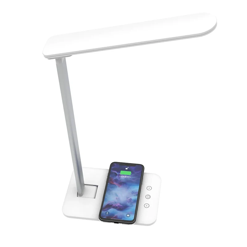 2021 New Style Hot Sell Foldable LED Light Touch Adjustment Bedside Light Suitable for All Smartphones Wireless Charge Lamp