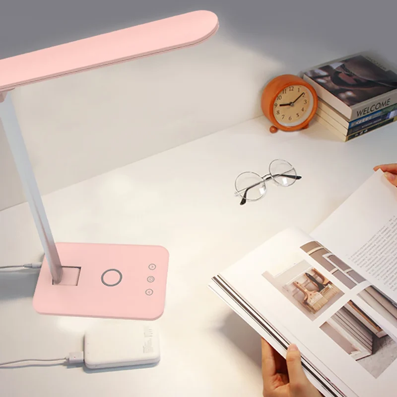 2021 New Style Hot Sell Foldable LED Light Touch Adjustment Bedside Light Suitable for All Smartphones Wireless Charge Lamp