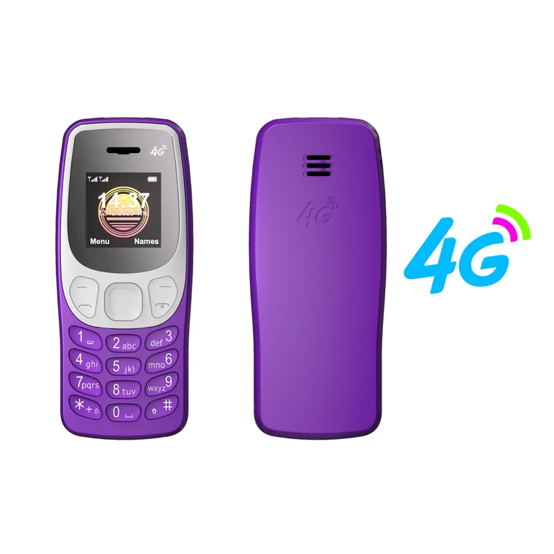 SERVO BM80 LTE 4G Mini Mobile Phone Dual SIM Standby Speed Dial Blacklist Call Recording 0.85" Screen Super Small Phones Back-up