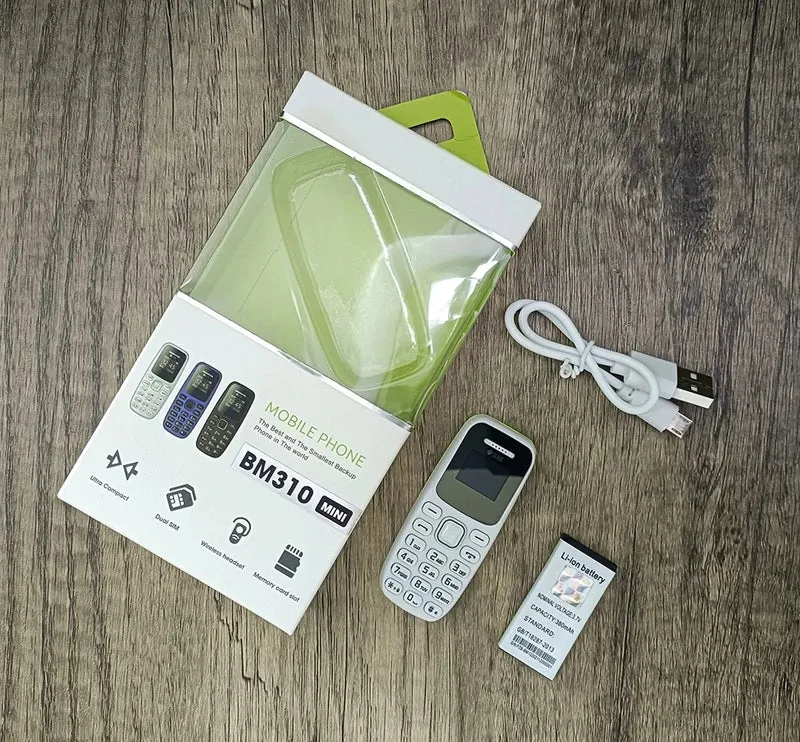 Button Mini Mobile Phone Bluetooth Earphone Dual SIM Cards Low Radiation Pocket Telephone Recording Alarm Backup Phone for Sport