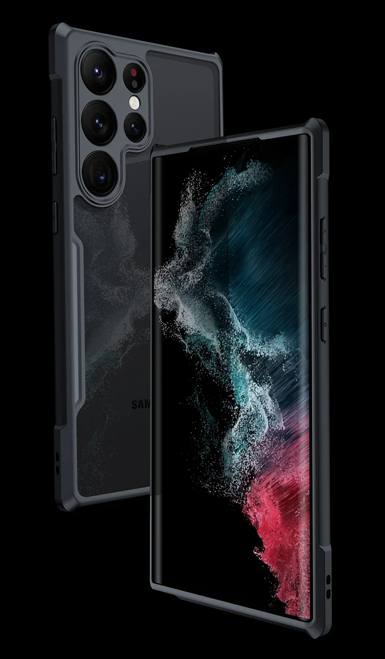 Xundd For Samsung Galaxy S24 S25 S26 Ultra Case For S25 S23 Plus S21 Ultra FE Airbag Shockproof Shell PC&TPU Back Clear Cover