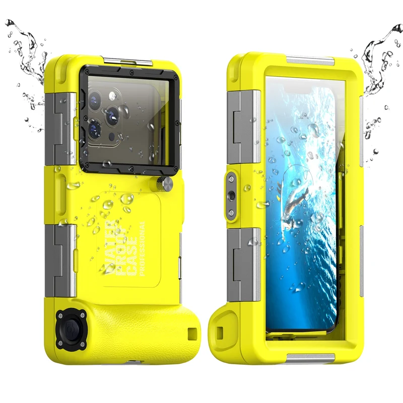 Multi-functional, durable, waterproof, 15m/50ft, universal 6.9 inch waterproof phone case, IP68, professional diving photography
