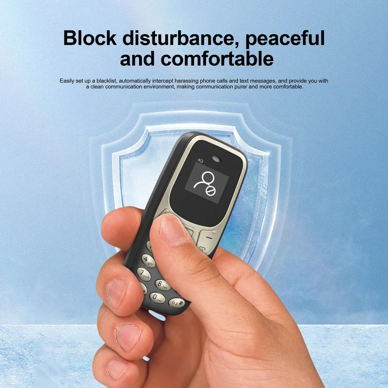 SERVO BM10 Mini Mobile Phone 2G GSM/4G LTE Speed Dial Call Recording MP3 Player Blacklist Dual SIM Standby Smallest Cellphones