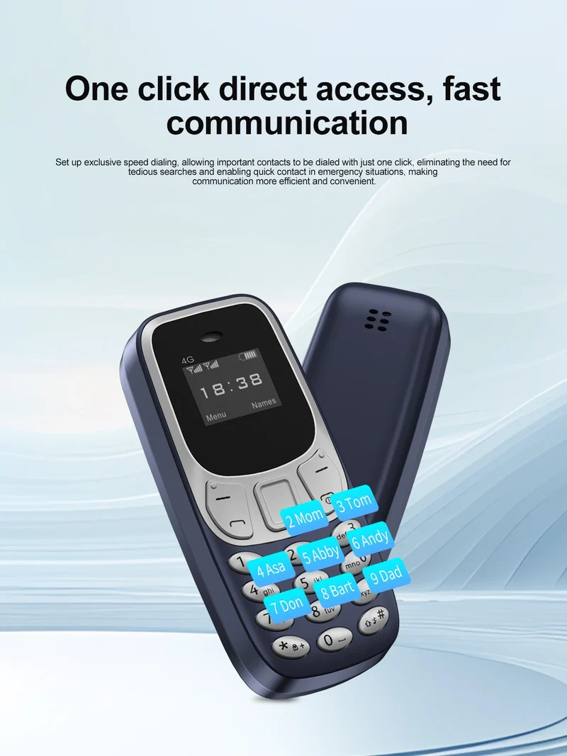SERVO BM10 Mini Mobile Phone 2G GSM/4G LTE Speed Dial Call Recording MP3 Player Blacklist Dual SIM Standby Smallest Cellphones