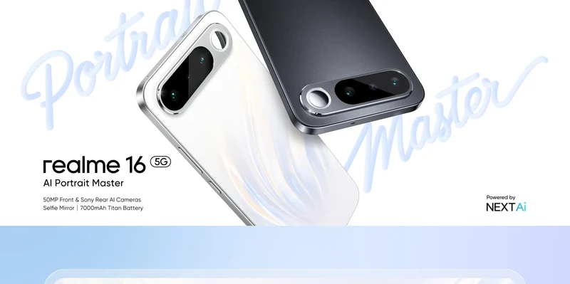 realme 16 5G – Écran AMOLED 120Hz, Double 50MP, Batterie 7000mAh, IP69 Pro