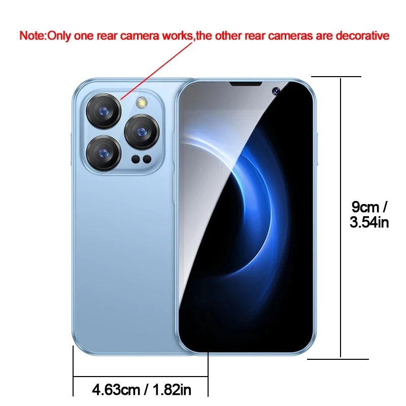 SOYES New XS18Pro 3.0" Mini Smartphone 2GB RAM 16GB ROM Facial Recognition Android 9.0 Dual SIM Standby 3G Network Little Phone