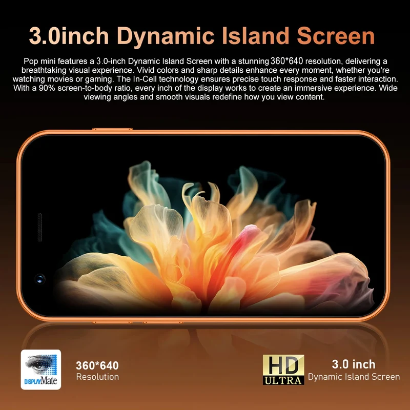 ONEMYTH A17 Mini 3G Mini Smartphone, 2GB RAM and 16GB ROM, WhatsApp, GPS, WiFi, Facial Recognition, Multi Color Small Phone