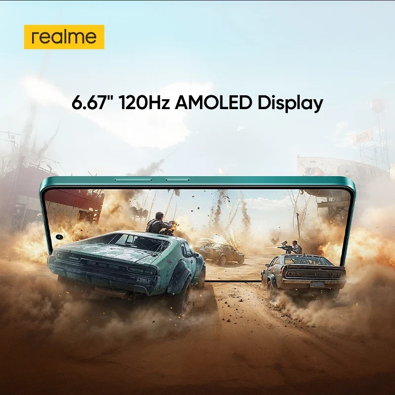 [Clearance] realme P3 5G Smartphone 5260mAh Battery NFC Snapdragon 6 Gen 4 Chipset 6.67" 120Hz AMOLED Display Global Version