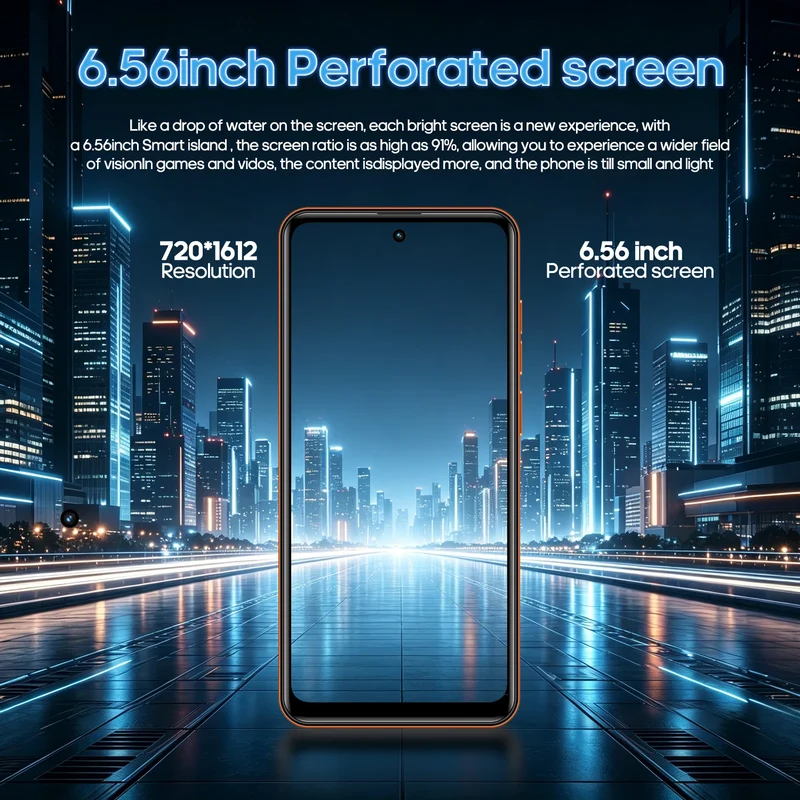 FUFFI M17 Pro – Smartphone 4G, Caméra 48MP, Batterie 5800mAh, 6 Go RAM