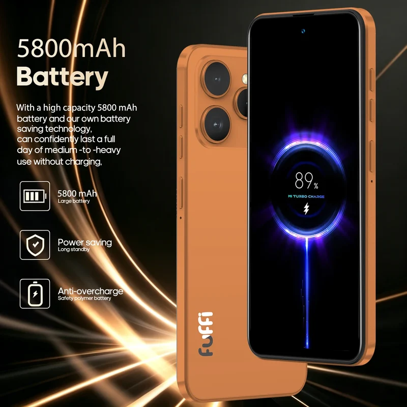 FUFFI M17 Pro – Smartphone 4G, Caméra 48MP, Batterie 5800mAh, 6 Go RAM