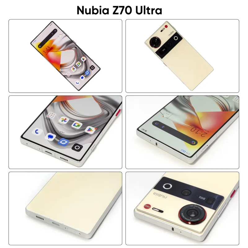 Global Version Nubia Z70 Ultra NX733J 5G Smartphone Snapdragon 8 Elite 6.85" 144Hz AMOLED Display 6150mAh 80W Fast Charge IP69