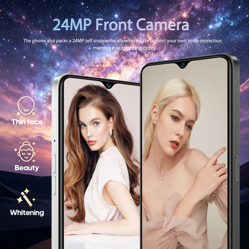 FUFFI Global Vision M17 Pro Max Smartphone Android 8GB RAM 256GB ROM 6.53 Inch Phone 24MP+48MP Dual SIM 4G Network Mobile Phones