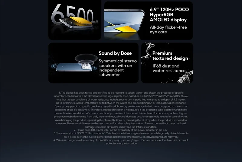 POCO F8 Ultra 5G – Snapdragon 8 Elite, Écran 6.9" 120Hz, Caméra 50MP, Batterie 6500mAh