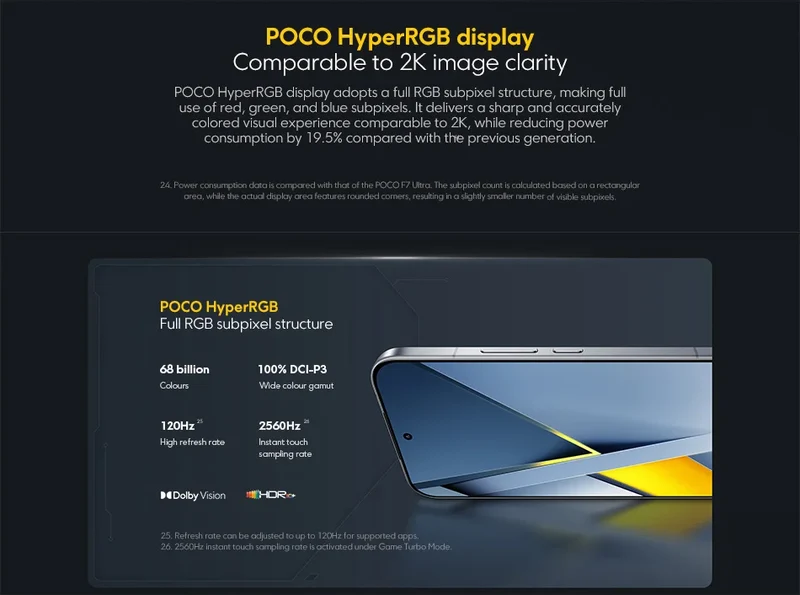 POCO F8 Ultra 5G – Snapdragon 8 Elite, Écran 6.9" 120Hz, Caméra 50MP, Batterie 6500mAh
