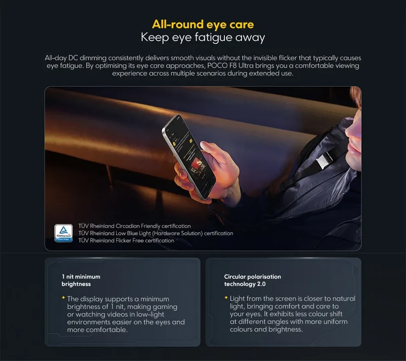 POCO F8 Ultra 5G – Snapdragon 8 Elite, Écran 6.9" 120Hz, Caméra 50MP, Batterie 6500mAh