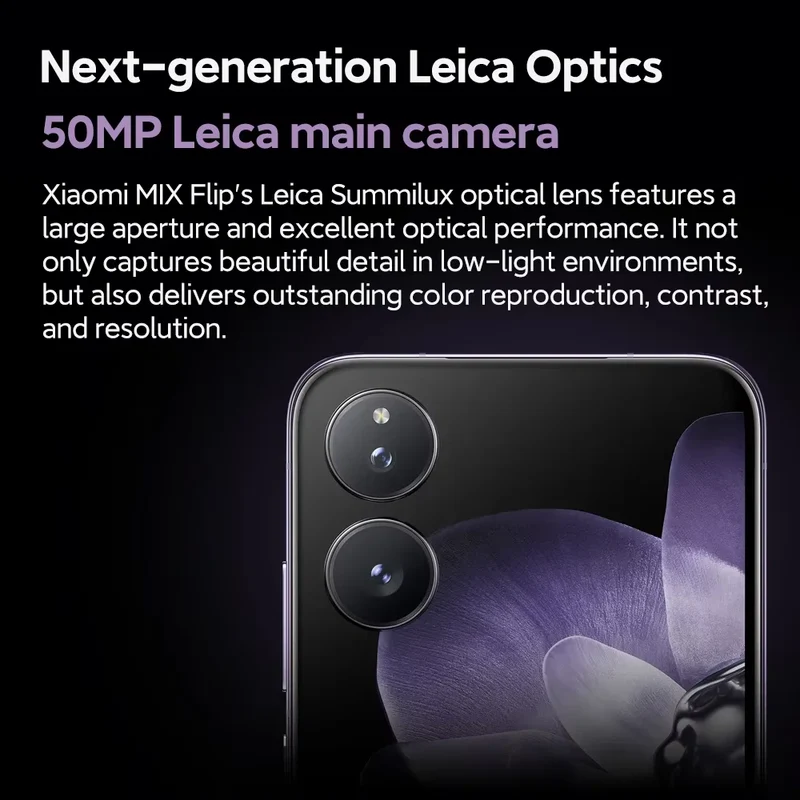 Global Version Xiaomi MIX Flip 67WHyperCharger 6.86" 12GB 512GB Leica 50MP Camera 120Hz Display Snapdragon 8 Gen 3 Smartphone